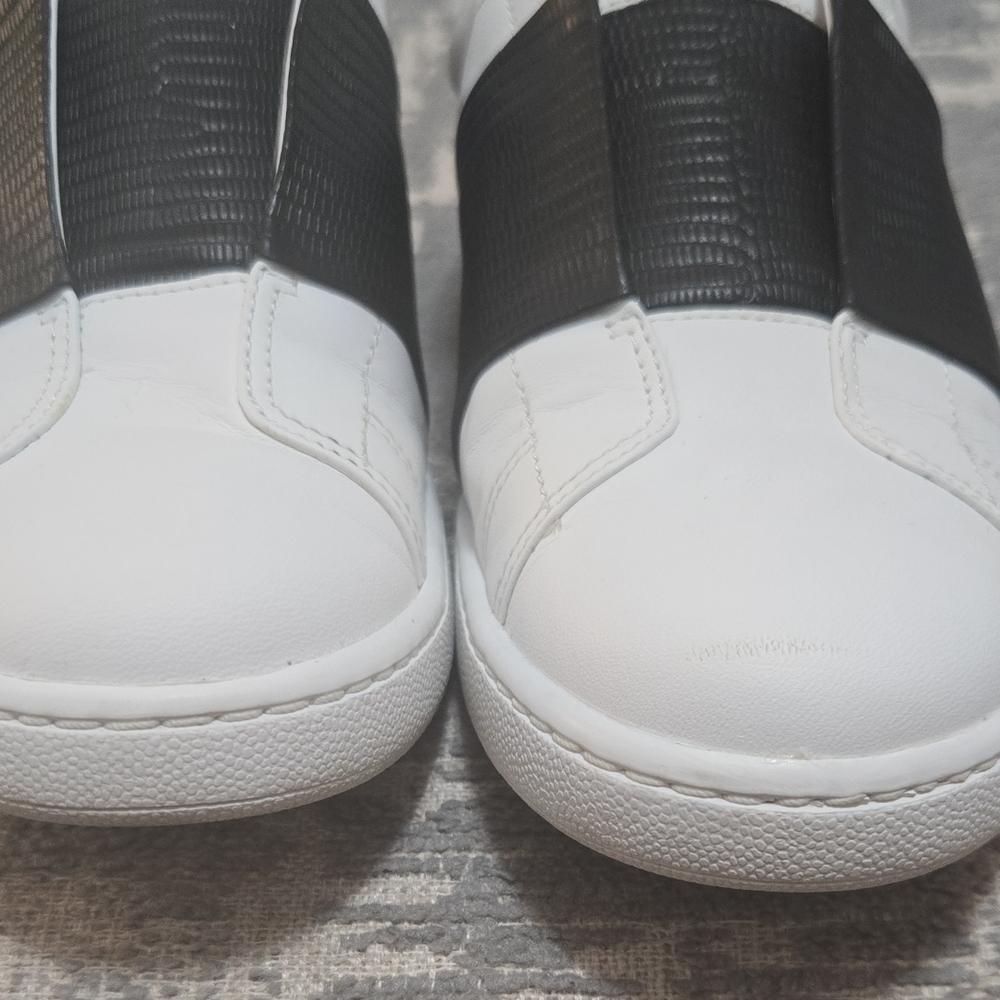 Vince White and Black Slip-On Sneakers - Picture 8 of 12